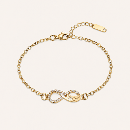 Infinity Glow Gold Bracelet