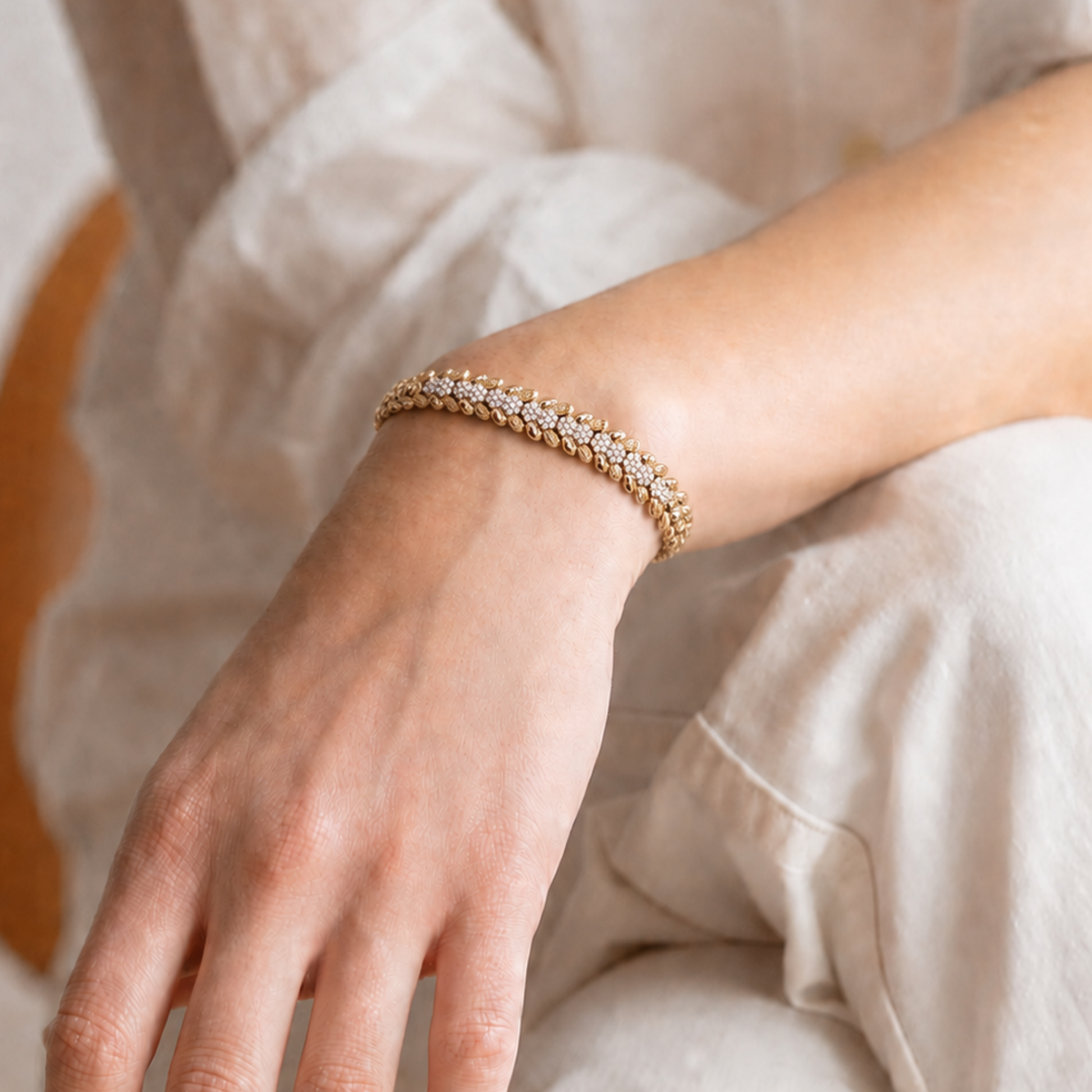 Golden Petal Luxe Bracelet