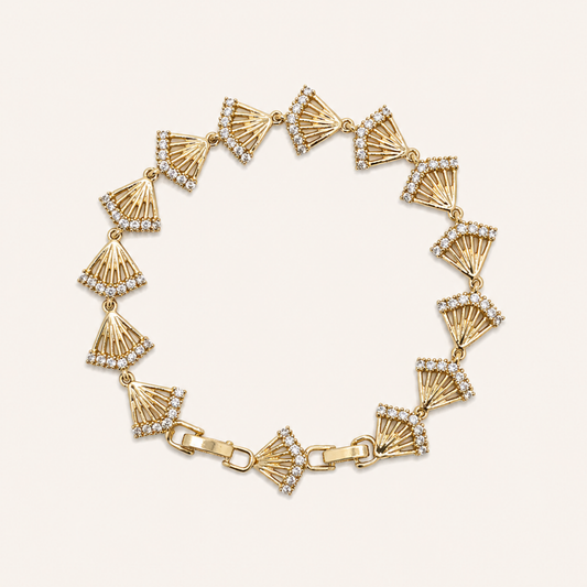 Golden Fanlink Bracelet