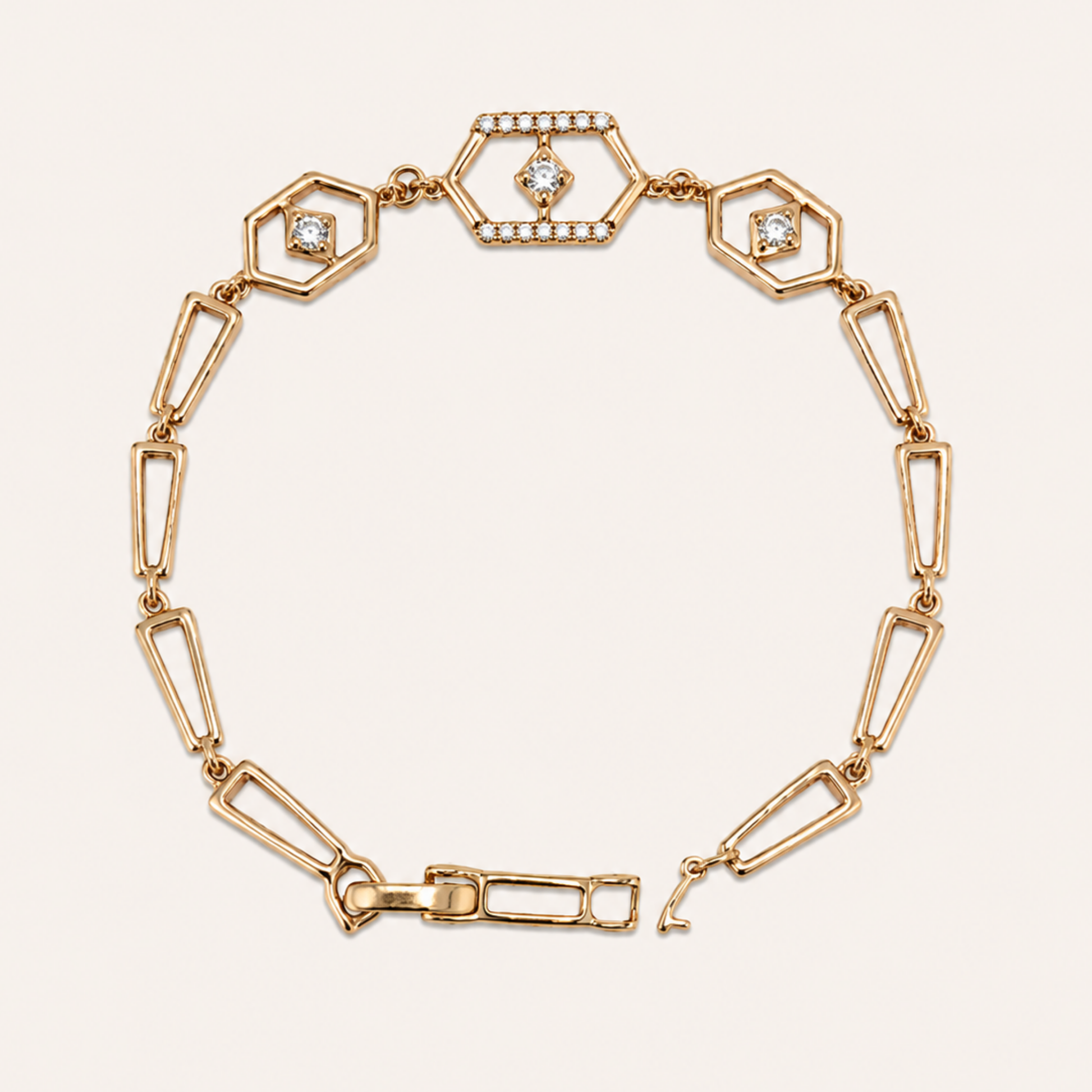 GeoSpark Gold Bracelet