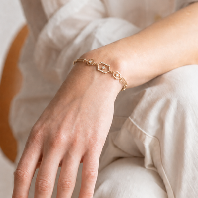 GeoSpark Gold Bracelet