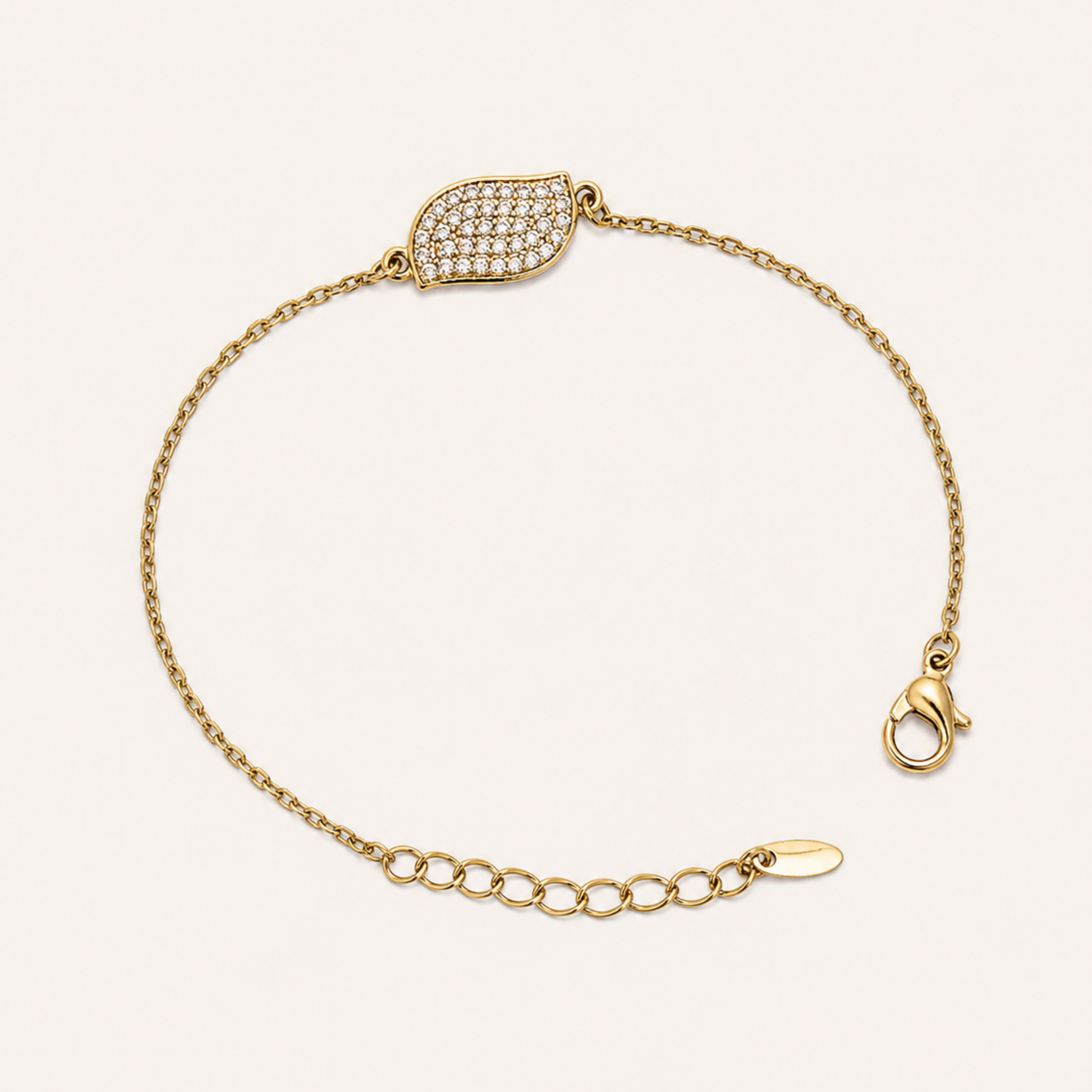 LeafGlow Gold Bracelet