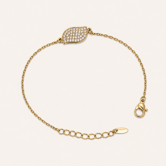 LeafGlow Gold Bracelet