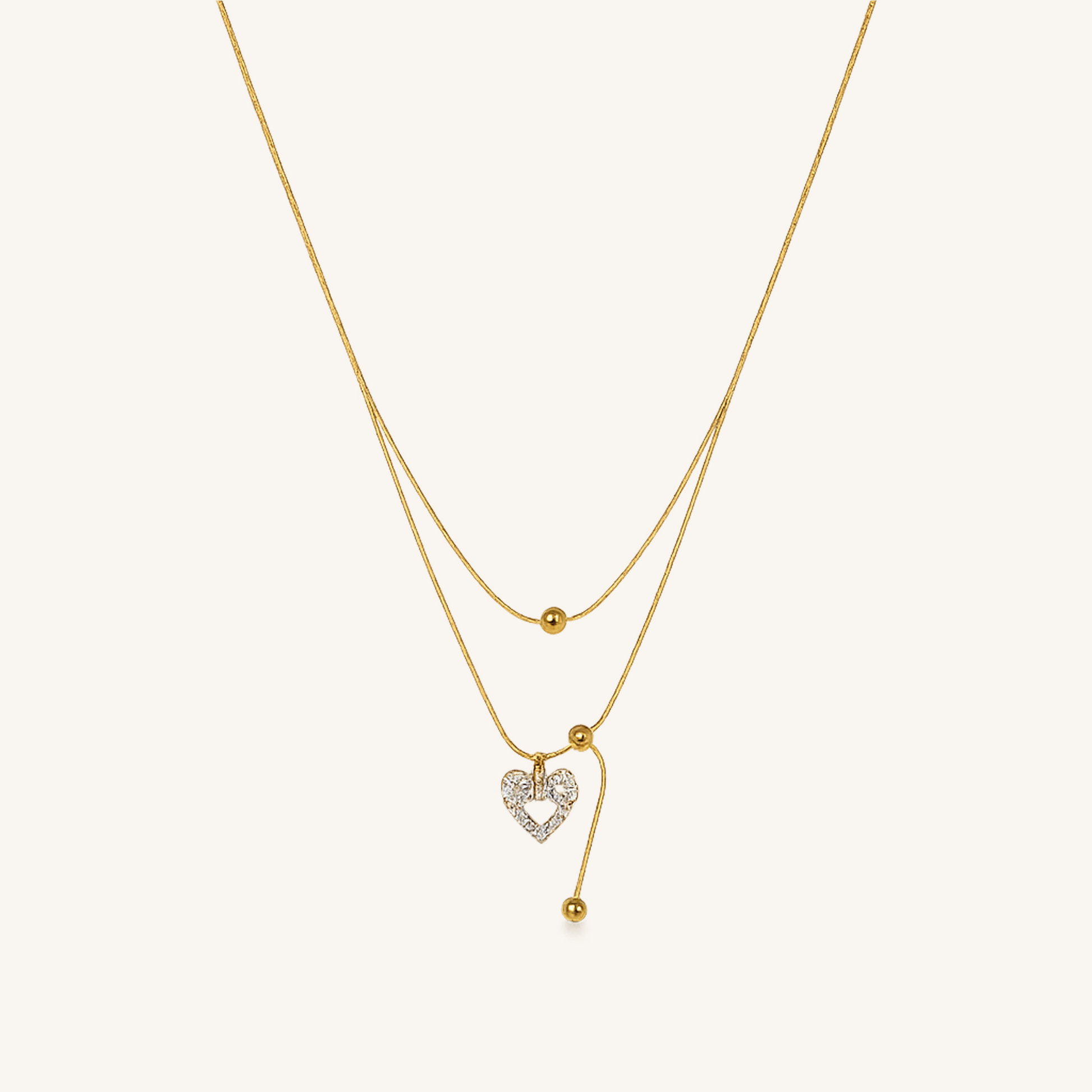 Layered Heart Charm