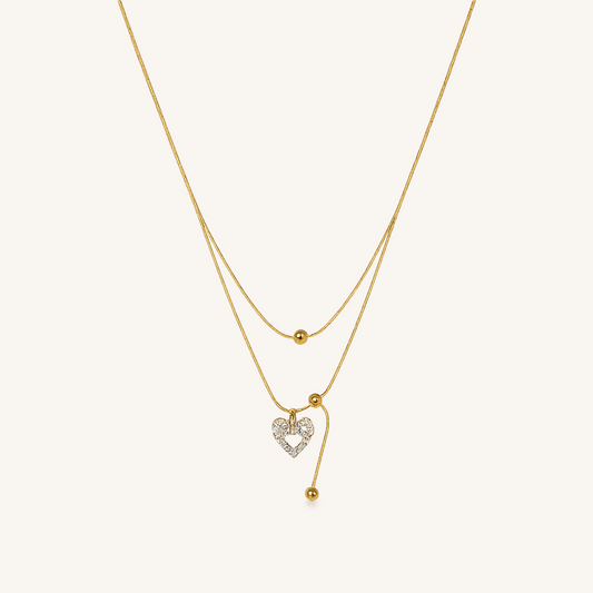 Layered Heart Charm