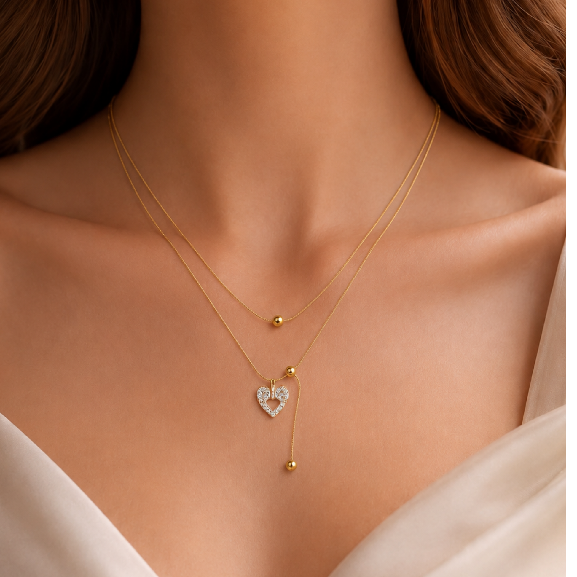 Layered Heart Charm