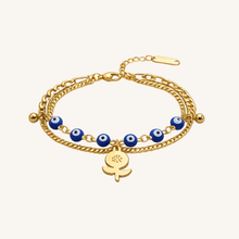 Evil Eye Charm & Layered Link