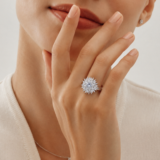 Multi-Tiered Diamond Sunburst