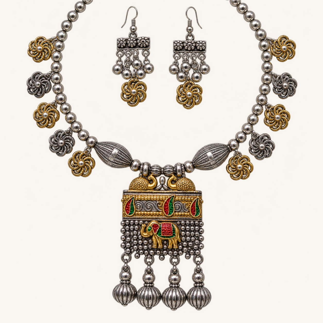 Royal Silver Heritage Necklace