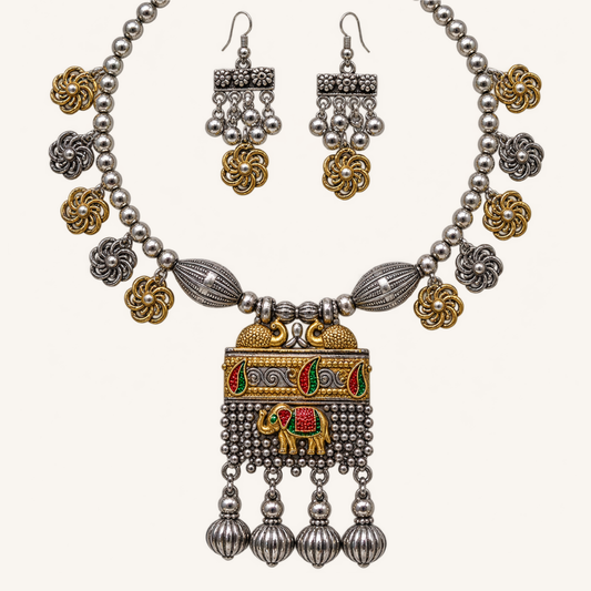 Royal Silver Heritage Necklace