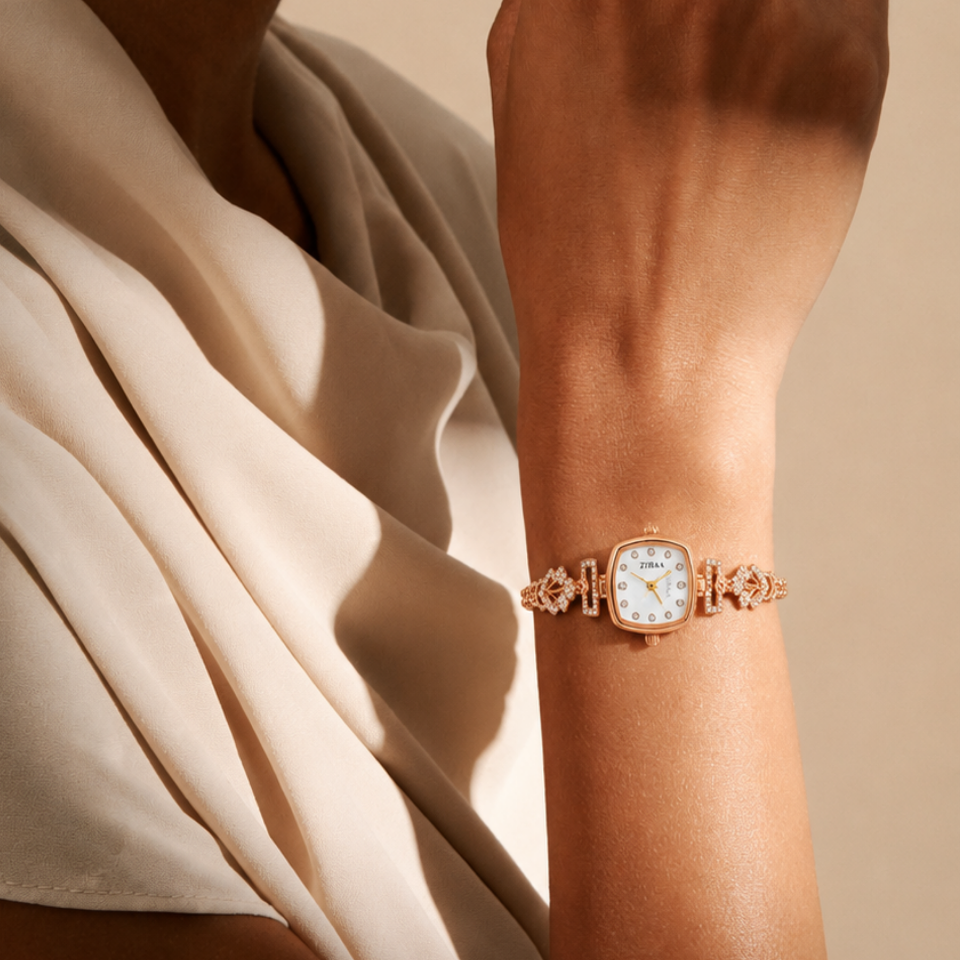 Rose Gold Crystal Cluster Belt