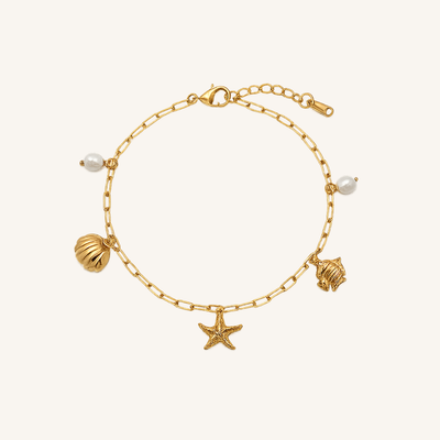 Seashell & Starfish Ocean Charm