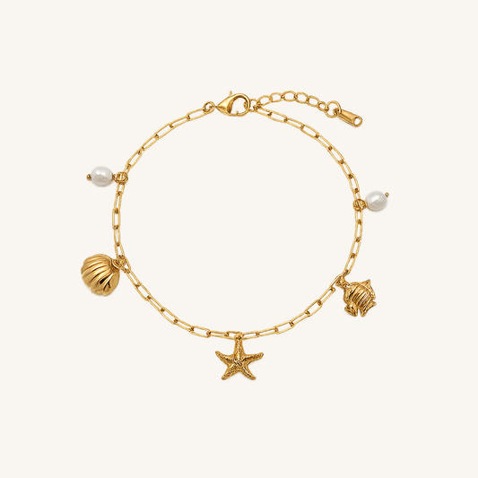 Seashell & Starfish Ocean Charm