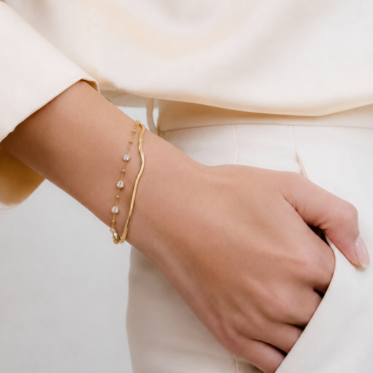 Dainty Multi-Strand Pearl Link