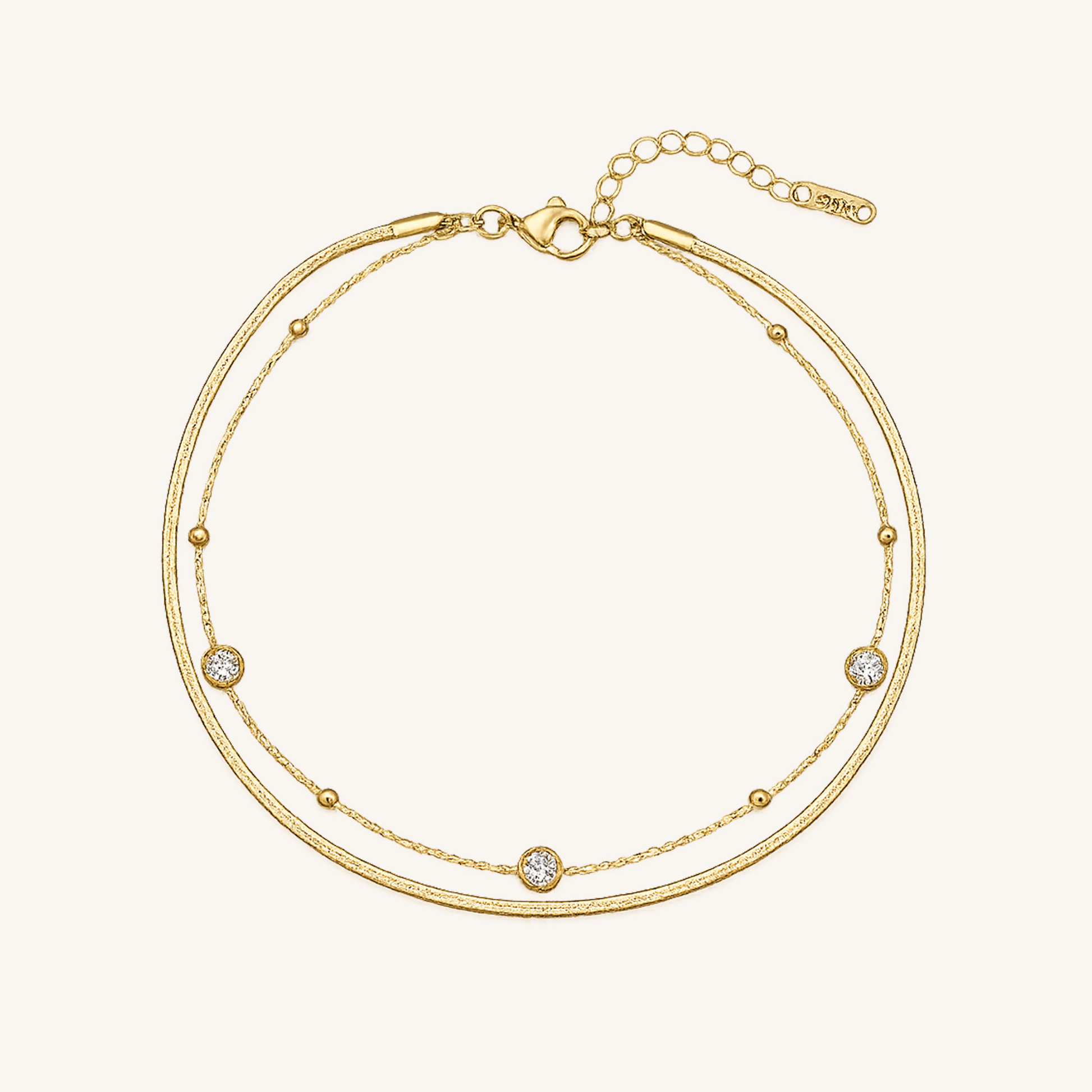 Dainty Multi-Strand Pearl Link