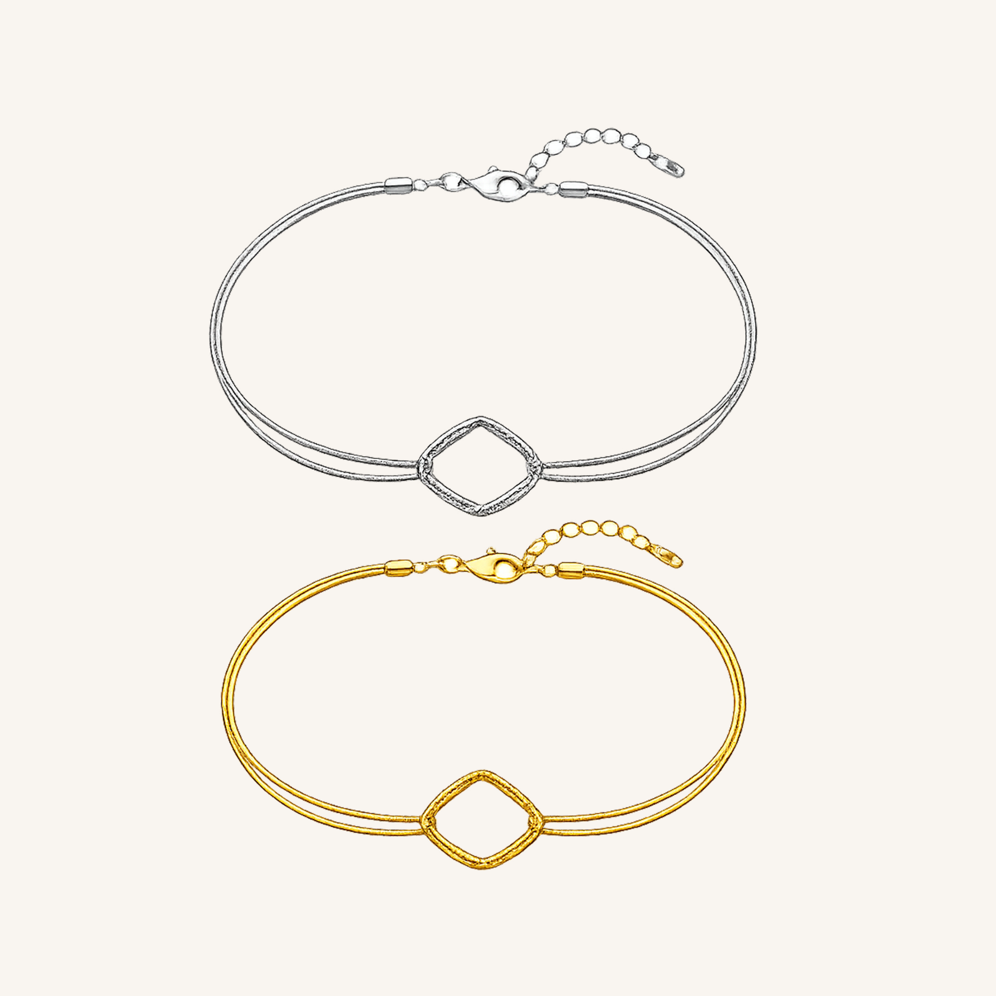 Interlinked Circle & Layered Chain