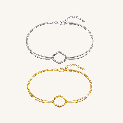 Interlinked Circle & Layered Chain