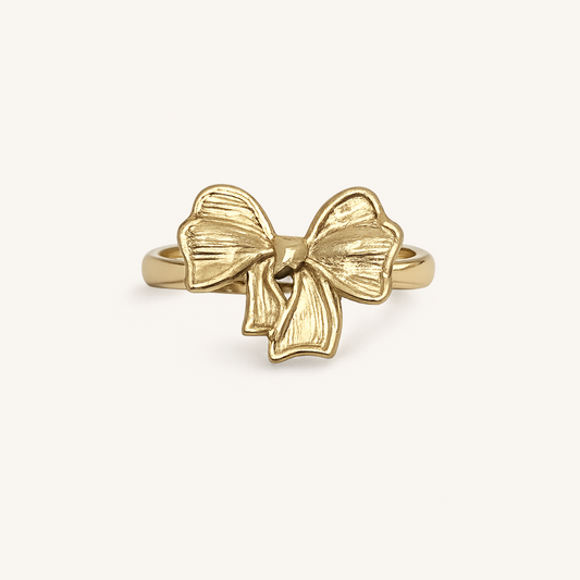 Golden Ribbon Bow Statement