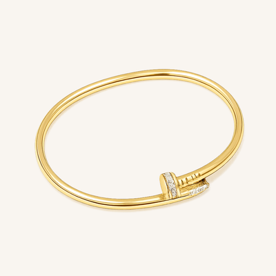 Aurelia Screw-Motif Diamond Cuff