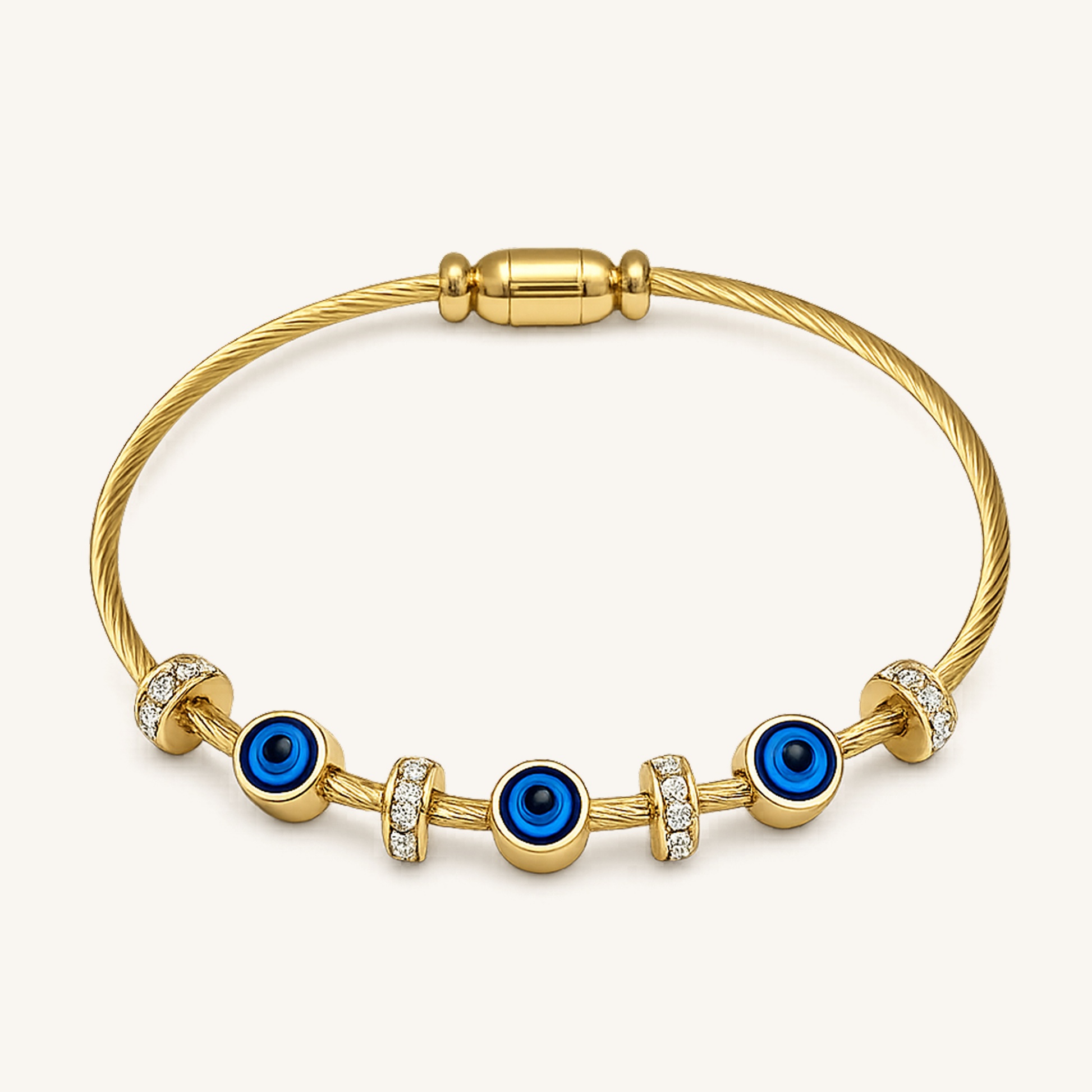 Evil Eye Charm & Crystal
