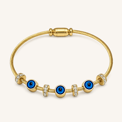 Evil Eye Charm & Crystal