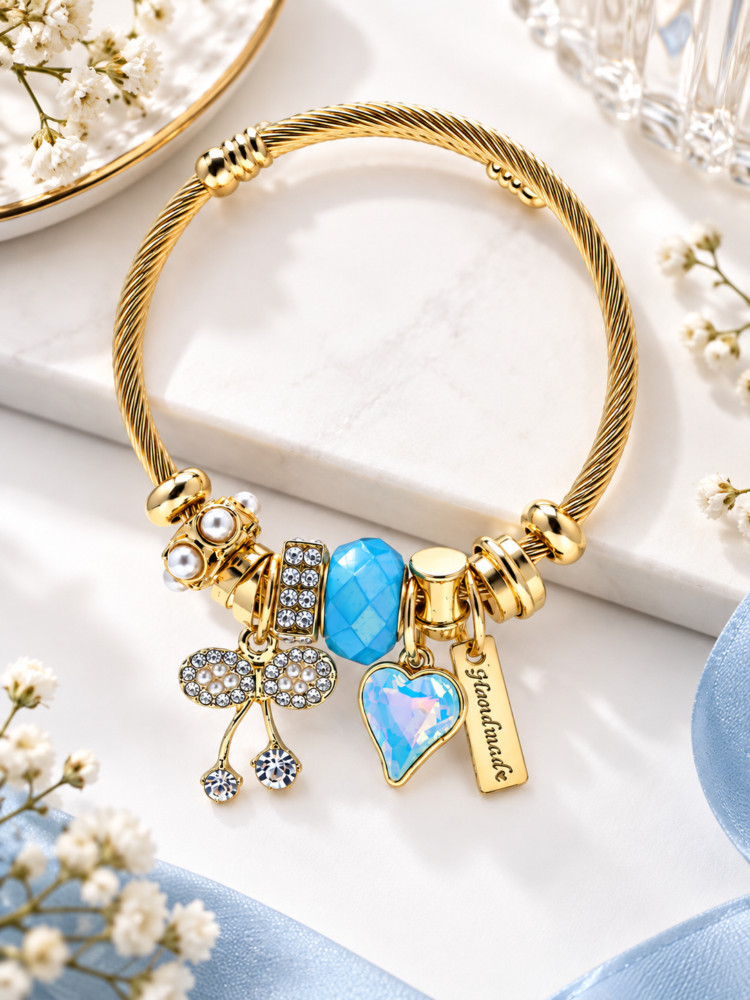 Charm Bangle Bracelet