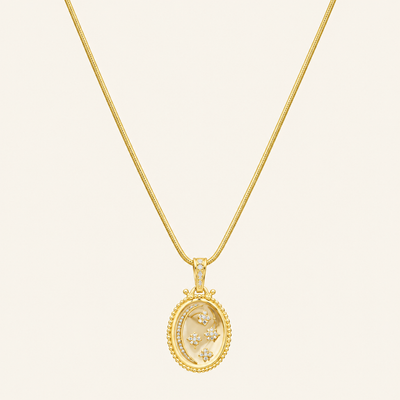 Gold-Tone Celestial Charm Necklace