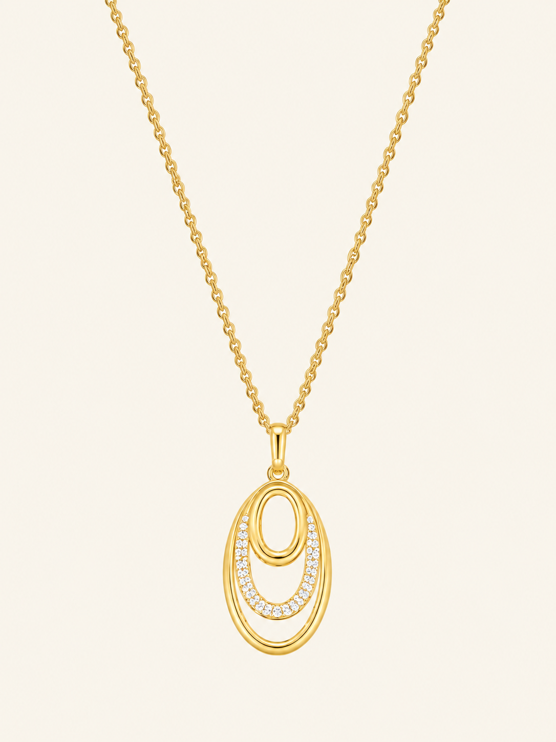 Luminous Oval Necklace