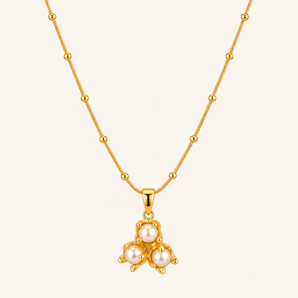 Trinity Pearl Necklace