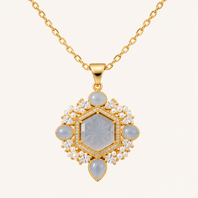 Gold-Tone Royal Hexa Necklace