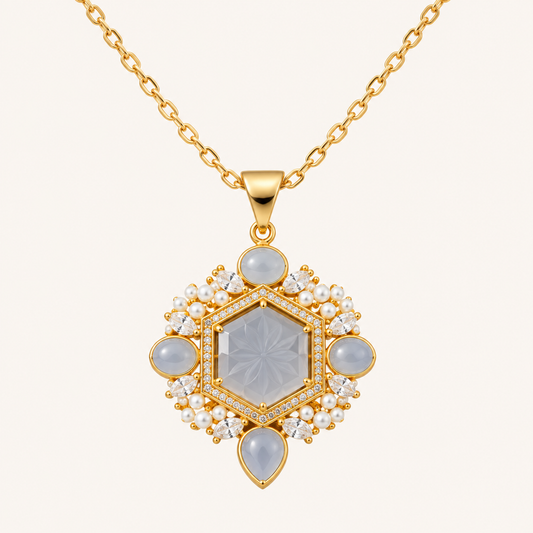 Gold-Tone Royal Hexa Necklace