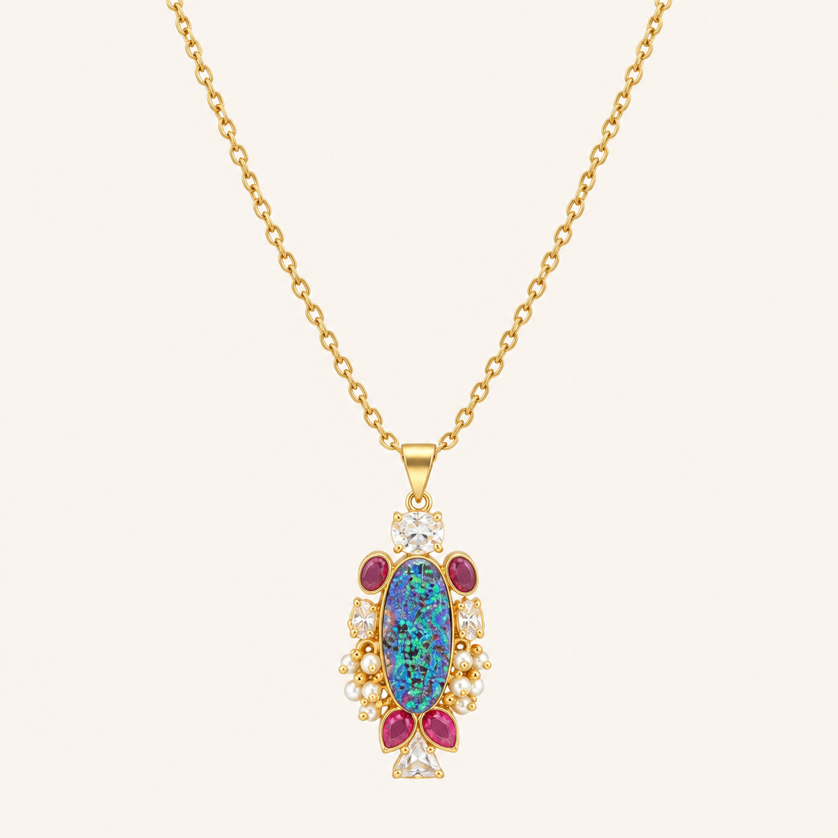Aurora Opal Necklace
