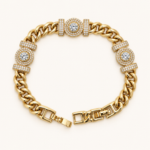 Gold-Tone Royal Halo Bracelet