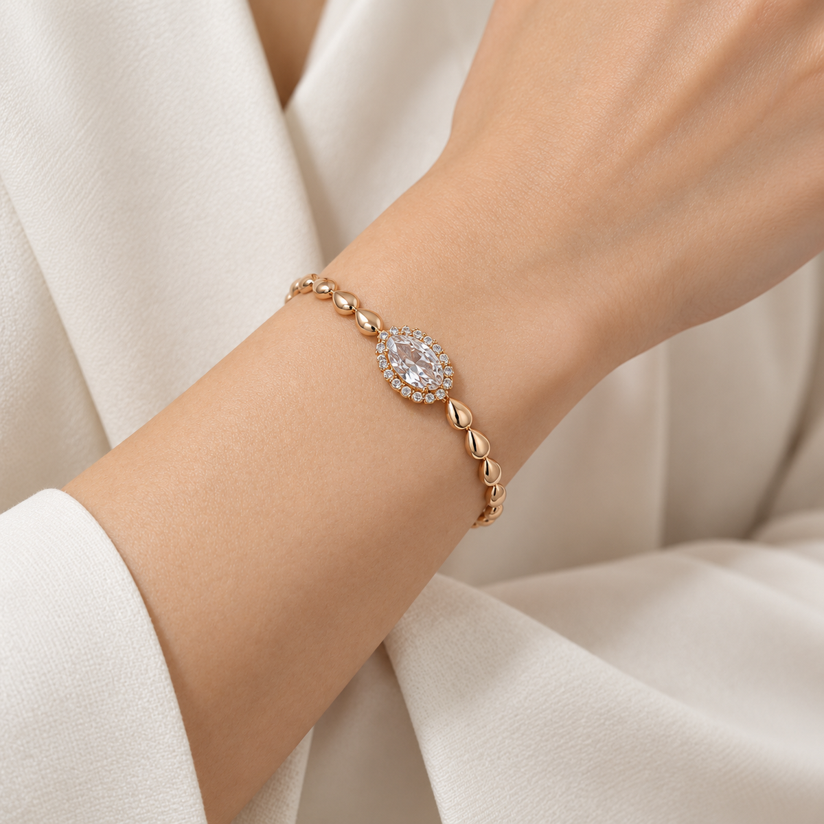 Rose Crystal Bracelet