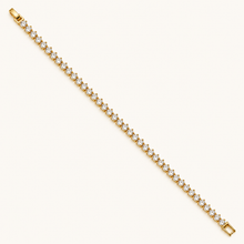 Gold-Tone Radiant Tennis Bracelet
