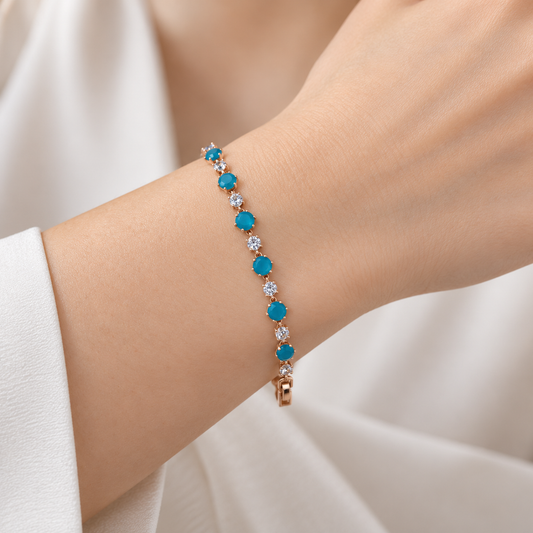 Azure Bloom Bracelet