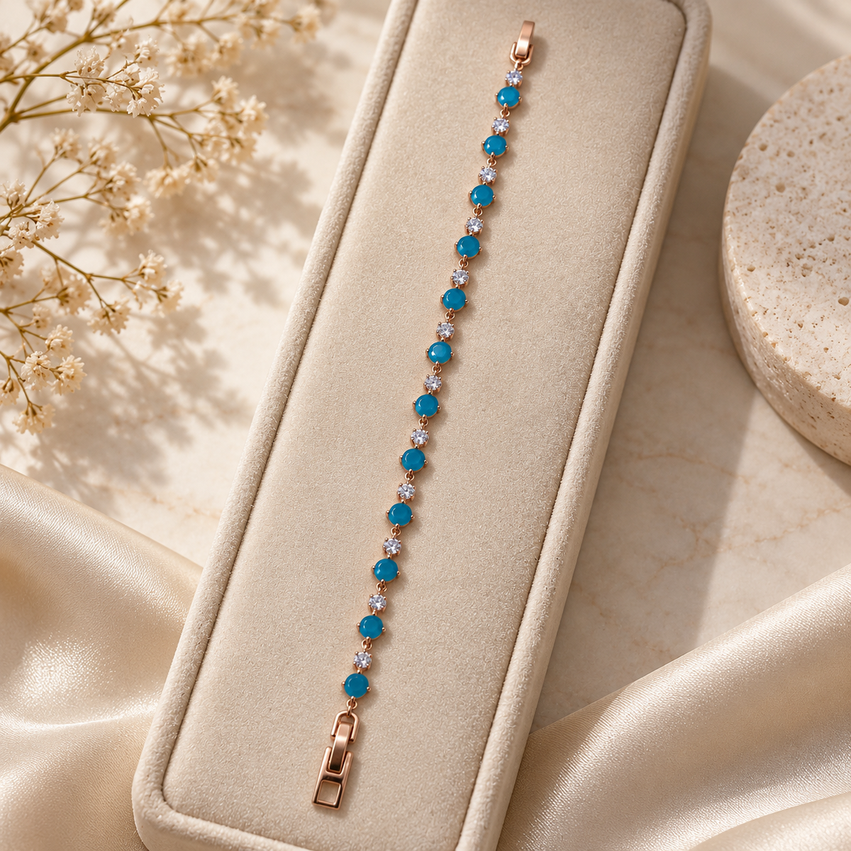 Azure Bloom Bracelet