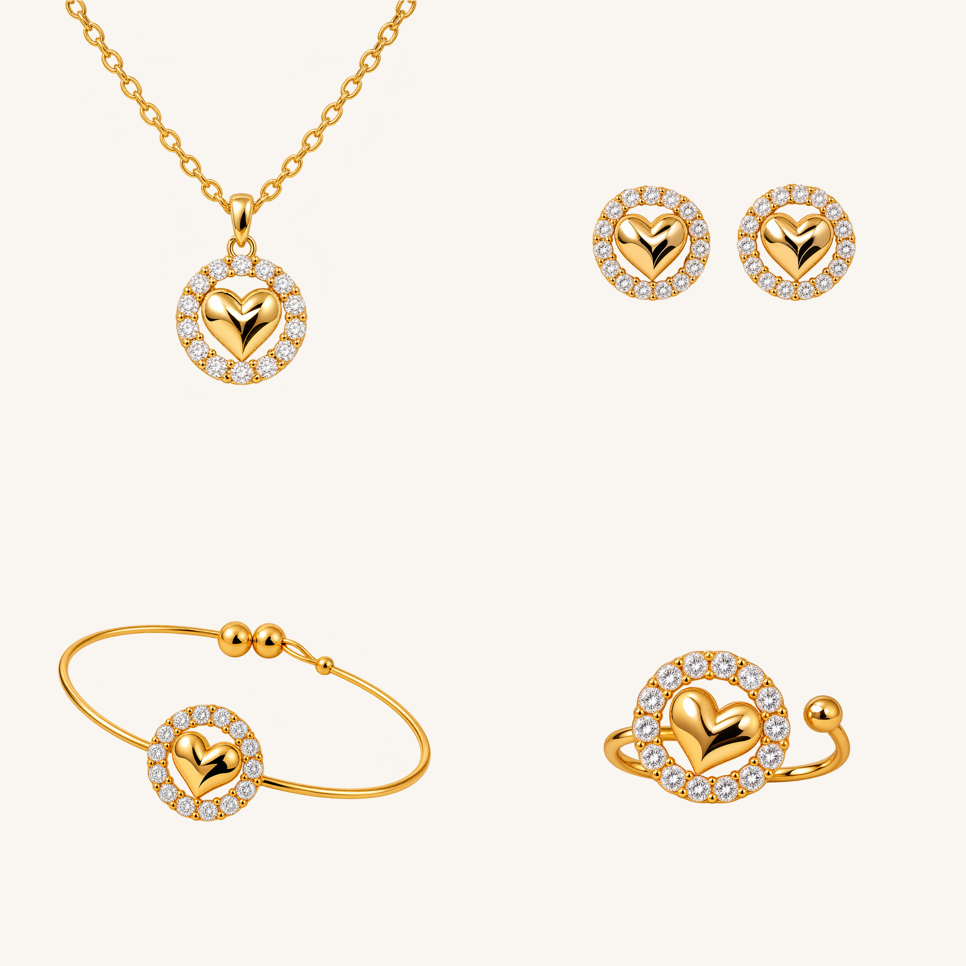 Golden Bloom Kids Jewelry Set