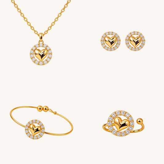 Golden Bloom Kids Jewelry Set