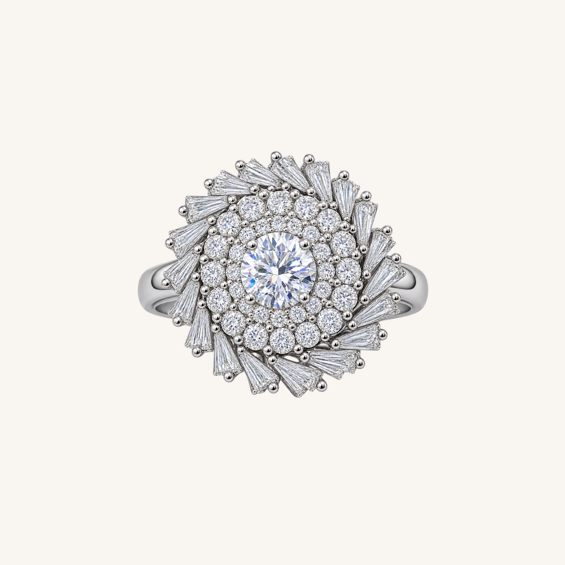 Multi-Tiered Diamond Sunburst