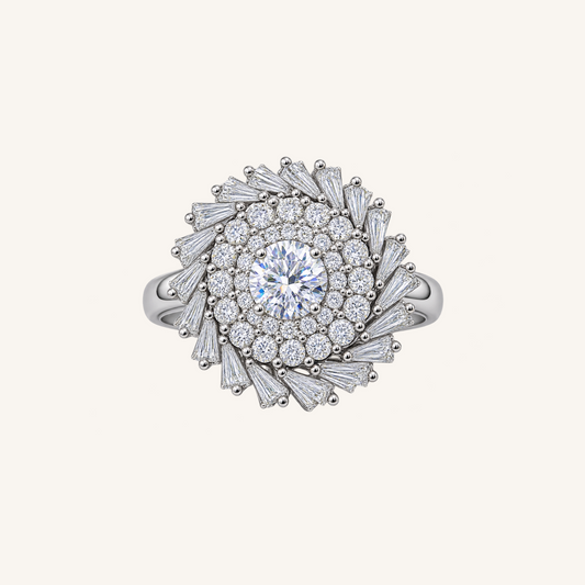 Multi-Tiered Diamond Sunburst