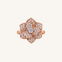 Rose Gold Layered Pavé Bloom