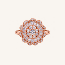 Rose Gold Mosaic Sunburst Cluster