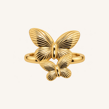 Gold Dual Butterfly Statement