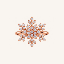 Rose Gold Crystal Snowflake