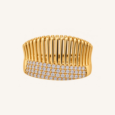Gold Arched Ribbon Statement