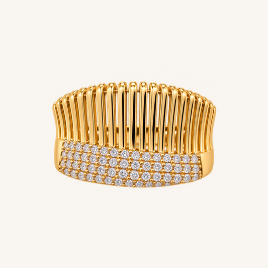 Gold Arched Ribbon Statement