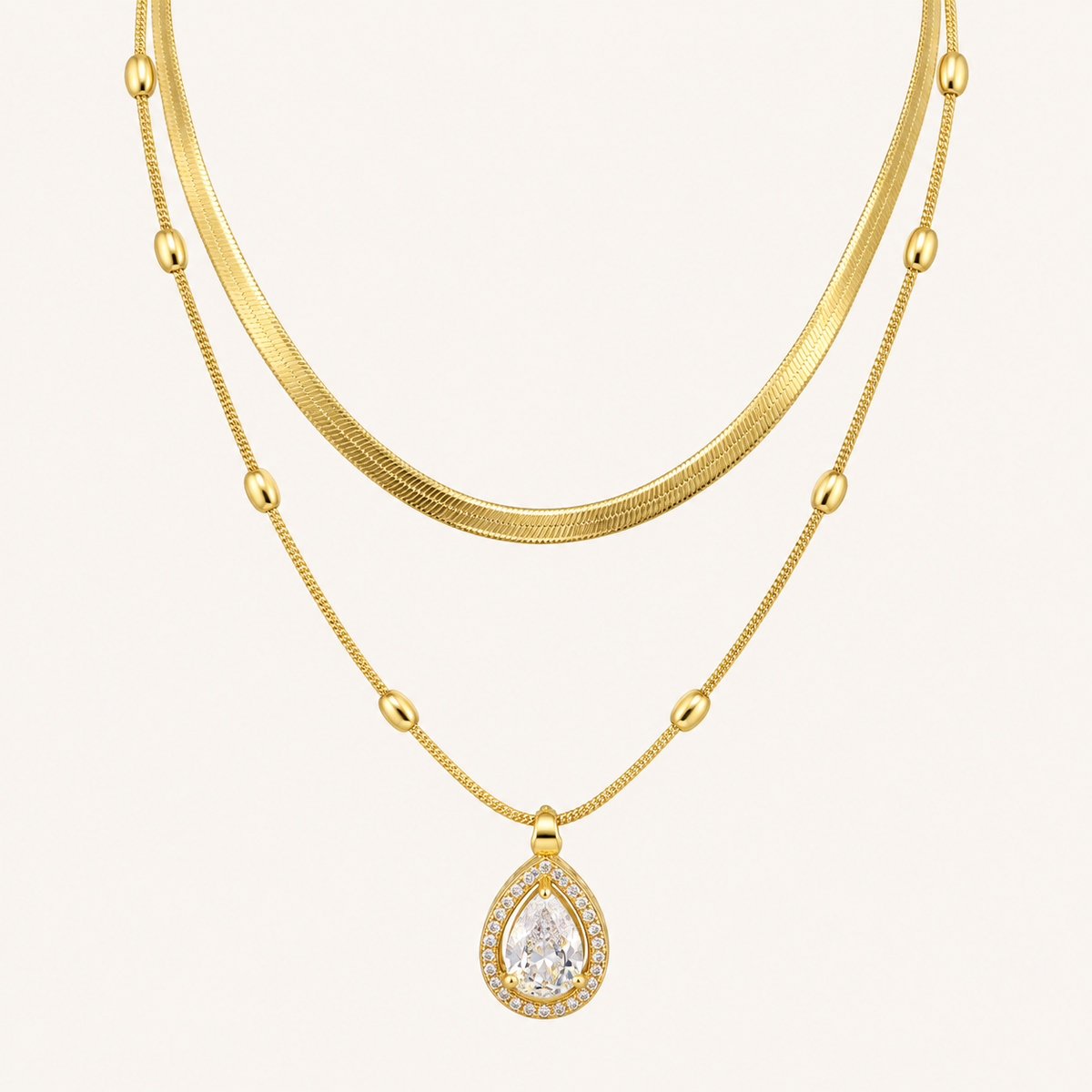 Crystal Drop Necklace